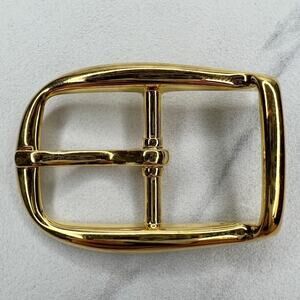 Vintage Gold Tone Simple Basic Belt Buckle for up to 1 Inch Belt